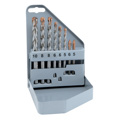 Drill Bit Glass & Tile set 8pc Alpen