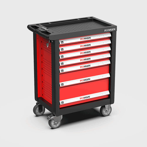 Fixman 7 Drawer Empty Roller Tool Cabinet on Castors