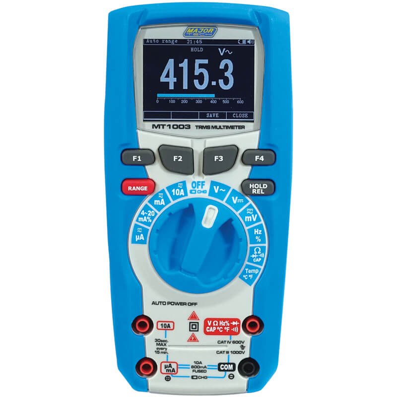 Multimeter 1000V AC/DC IP67 True RMS MT1003