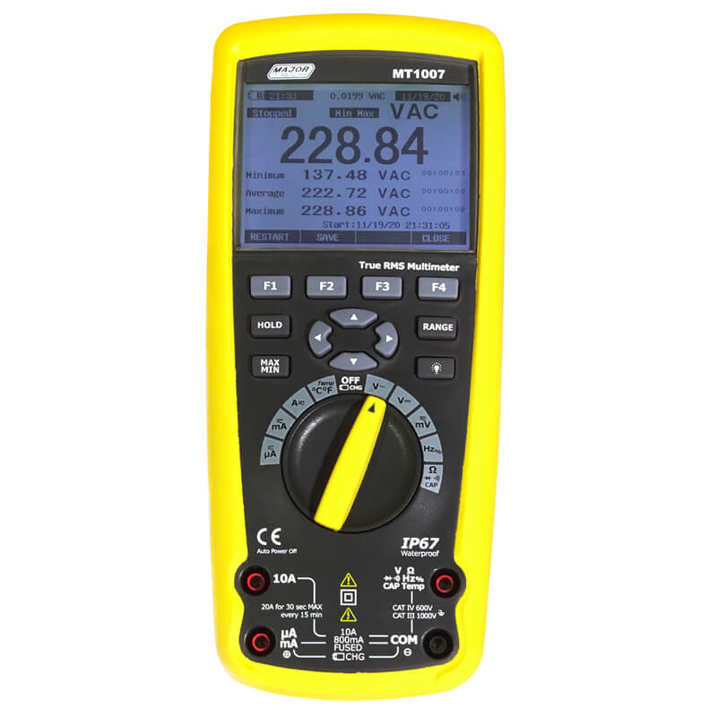 Multimeter 1000V AC/DC IP67 True RMS Industrial MT1007