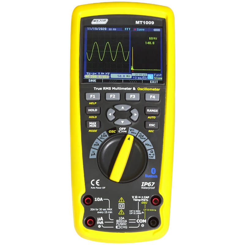 Multimeter 1500V True RMS Bluetooth and Oscilloscope IP67 MT1009