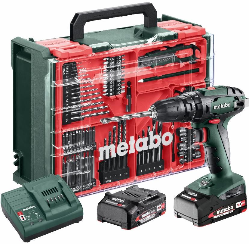 Metabo SB 18 L Workshop Impact drill 18v set 65 Pce Acc kit