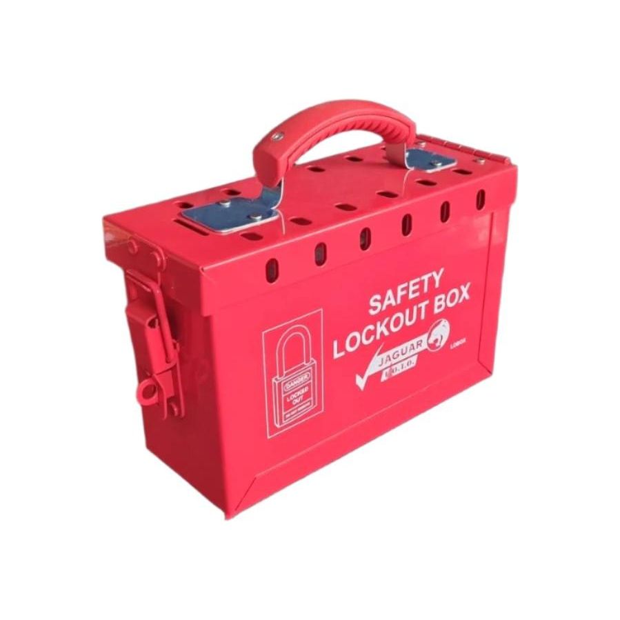 Lock out Station Box Red 12 lock 230x155x90mm