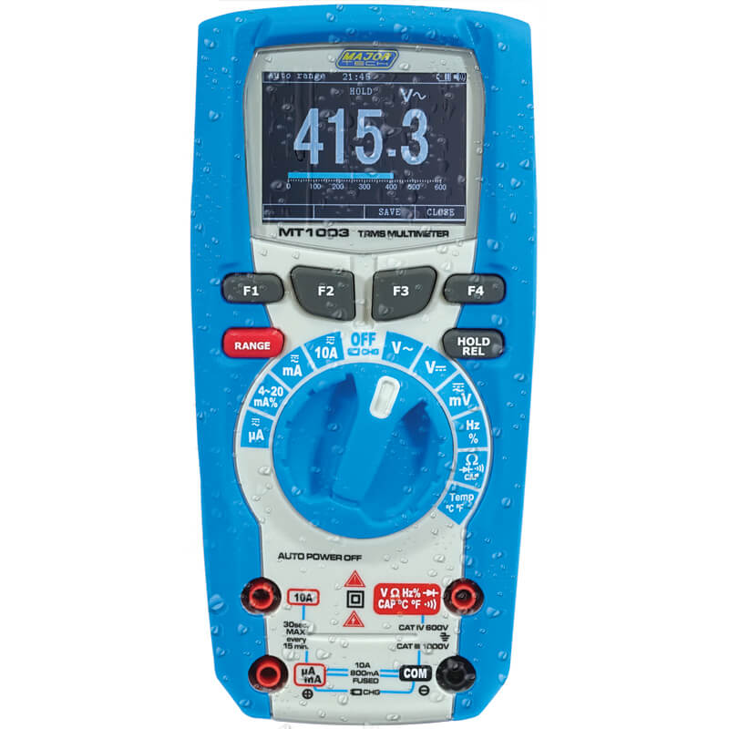 Multimeter 1000V AC/DC IP67 True RMS MT1003