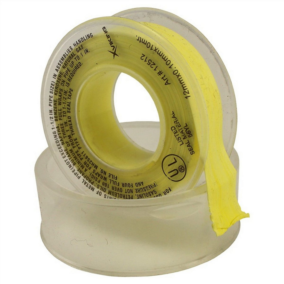 PTFE Gas Thread Sealing Tape 12mmX12mtX0.1mmX0.65g/cm3